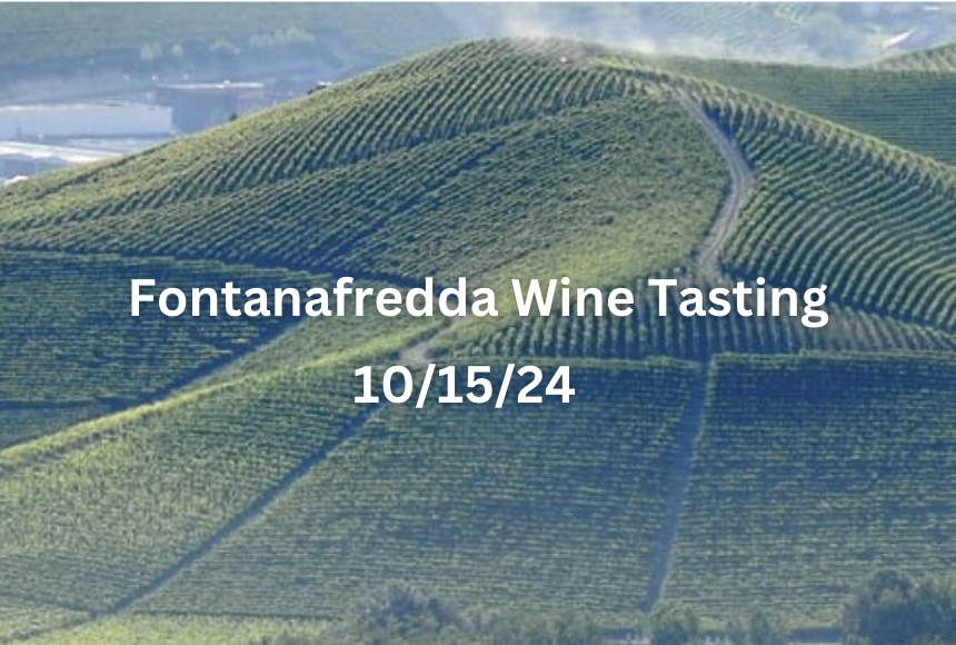 Fontanafredda Wine Tasting 10/15